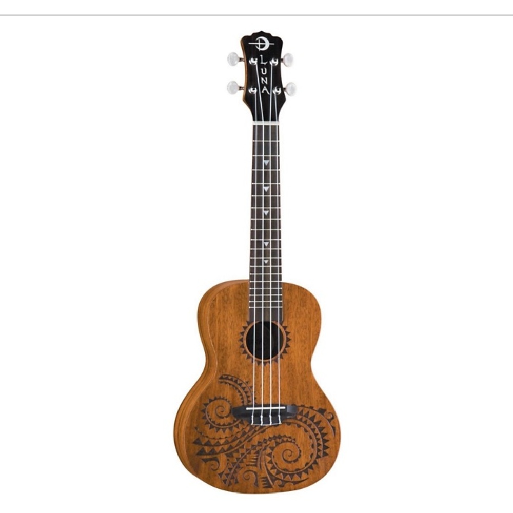 Luna Tattoo Concert Mahogany Ukulele